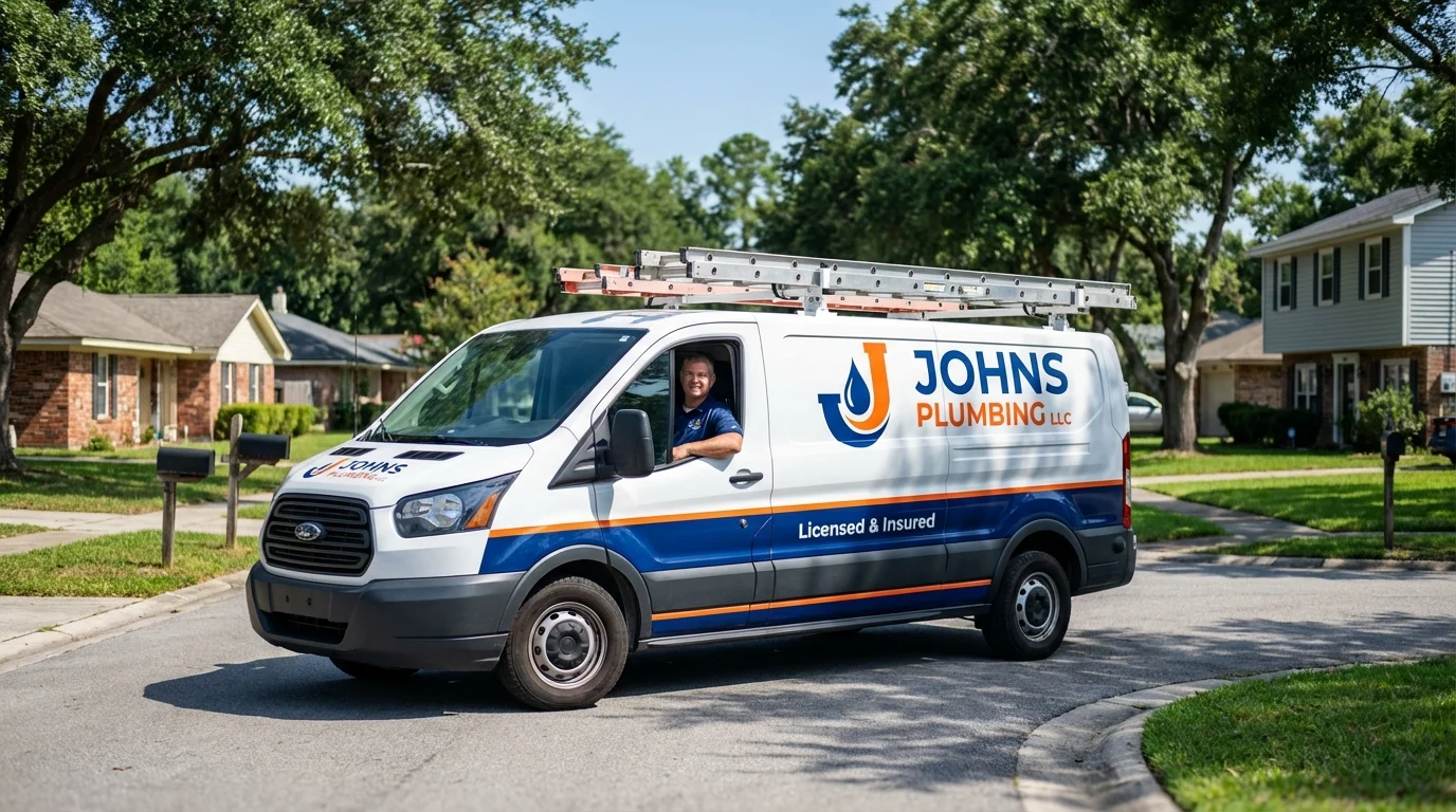 Johns Plumbing LLC service van in Waconia, MN