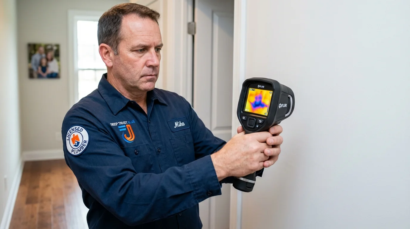 Thermal imaging leak detection by Johns Plumbing LLC in Waconia